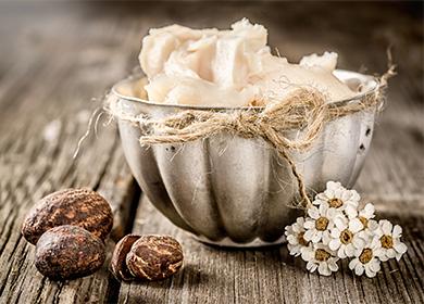Shea butter in a bowl