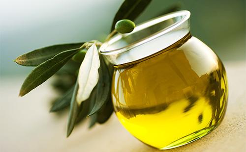Jar of olive oil