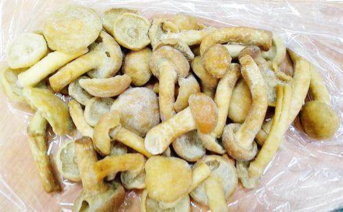 Frozen mushrooms