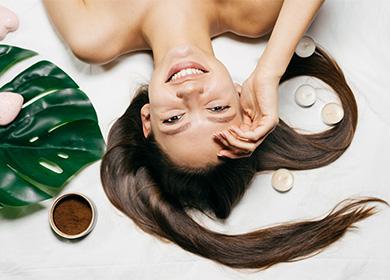 Girl with beautiful hair