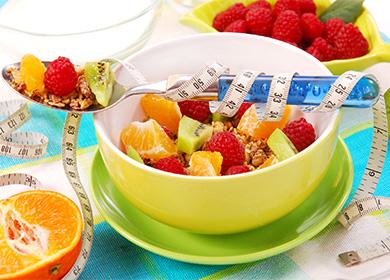 Muesli with fruit slimming