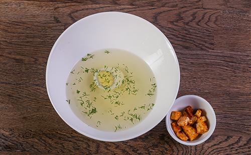 Chicken Bouillon with Egg