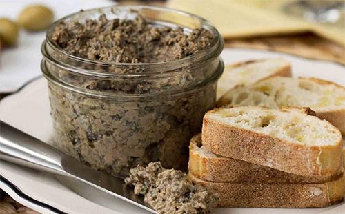 Mushroom caviar with a jar