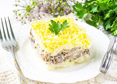 Puff beautiful salad