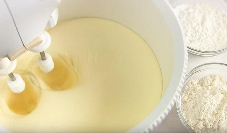 We achieve a homogeneous consistency of the egg mass.