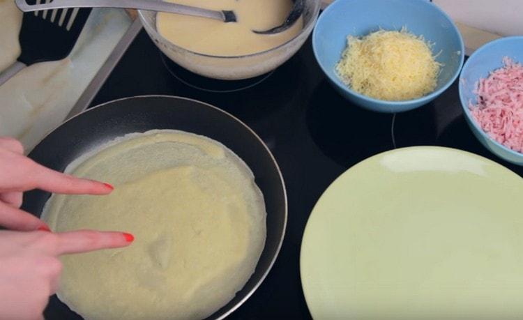 turn the pancake on the other side.