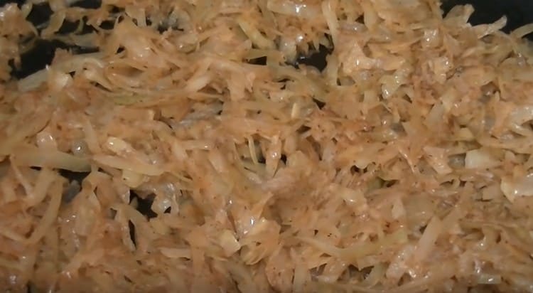 Stew the cabbage until tender.