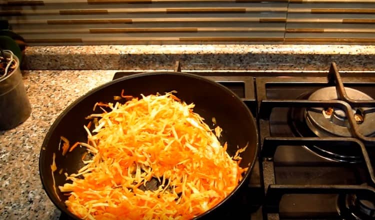 Add cabbage and spices to the pan to taste.