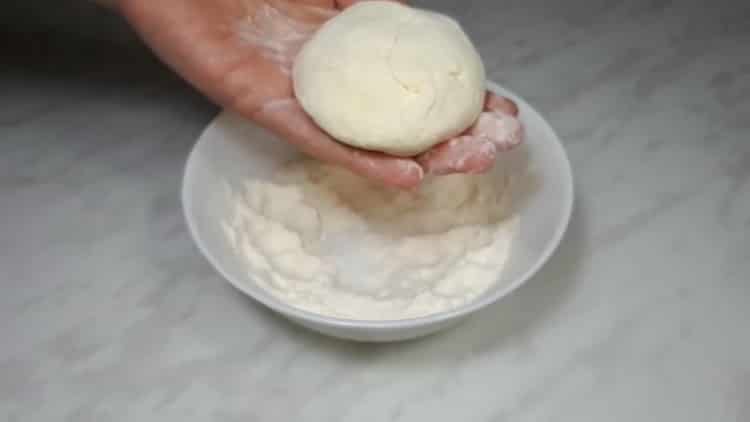 Bread the product in flour