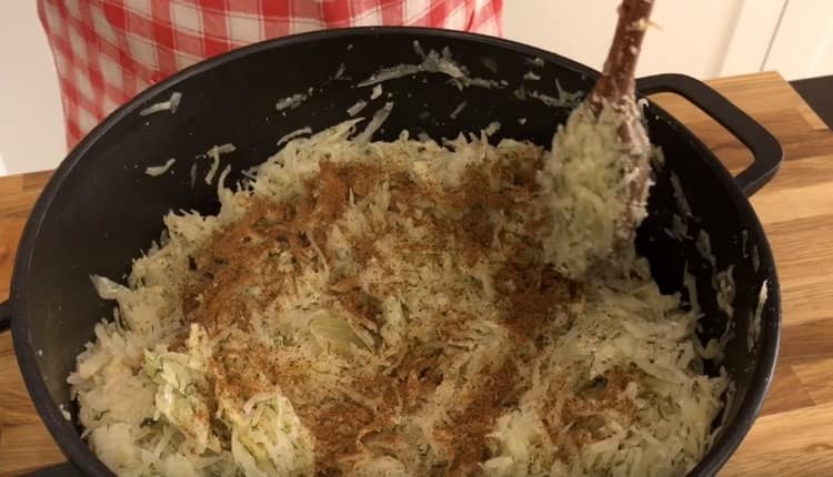 Add salt and spices to taste.