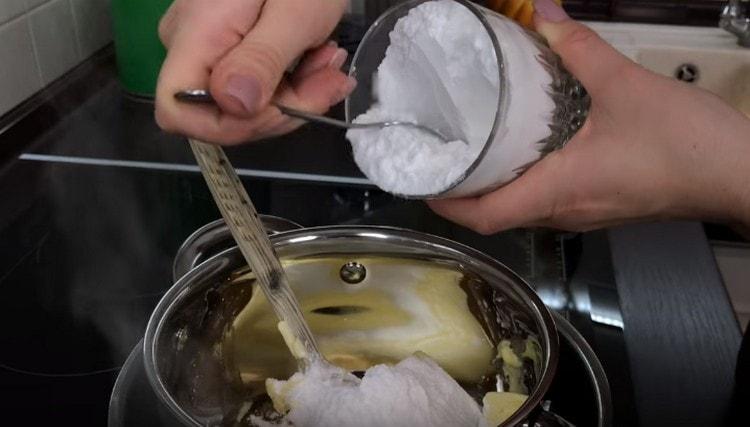 Add also the icing sugar.