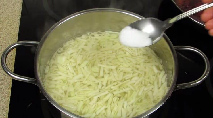 Immediately salt the dish.