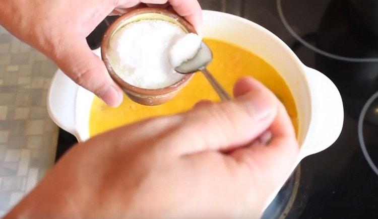 Salt the dish a little.