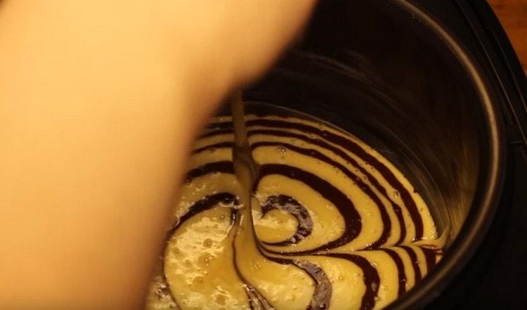 Spend from the edge of the test to the center.