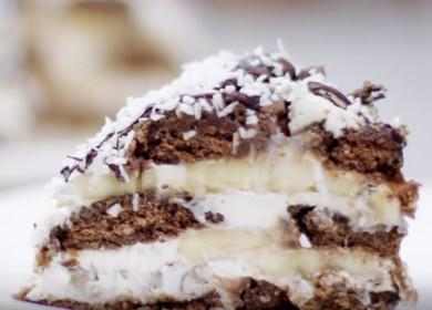 Cooking a delicious gingerbread cake with bananas according to the recipe with a photo.