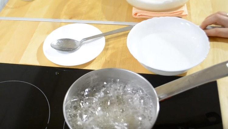 Cook the syrup to a thick consistency.