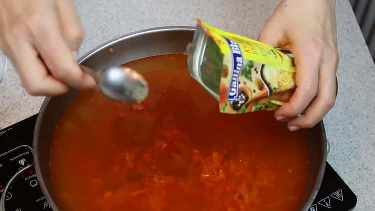 Add spices to the cutlet gravy