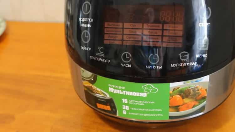 To prepare a honey cake in a slow cooker, set the desired mode