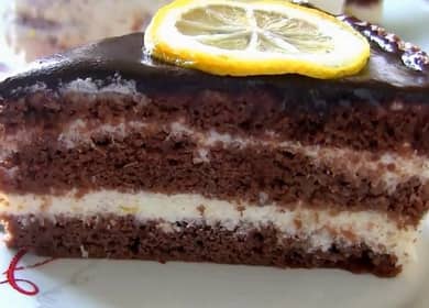 Cake Bird's milk: a step by step recipe with semolina and lemon