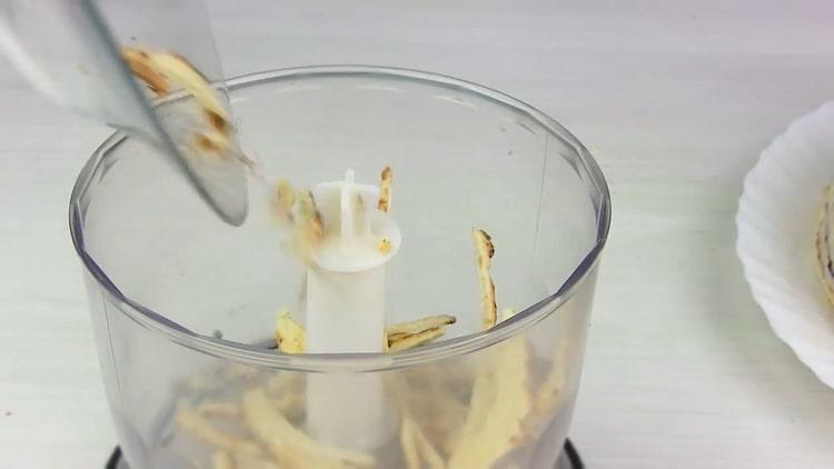 To make a Napoleon cake in a pan, grind the powder