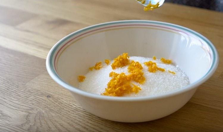 Spread the zest for sugar.