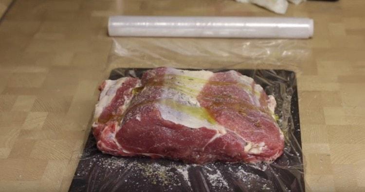 Turn the piece over and do the same thing.