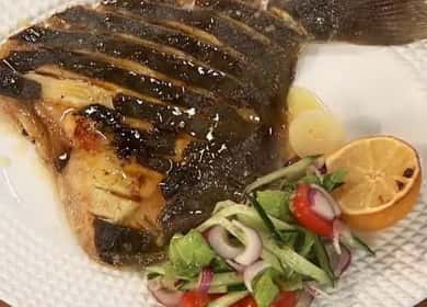 Fried flounder in a pan - a quick recipe with ph