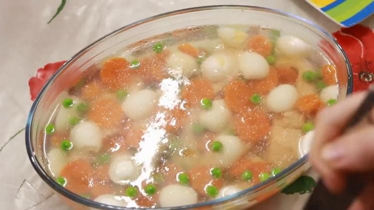 Fish fillet with gelatin - recipe with salmon