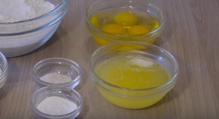 You must first melt the butter.