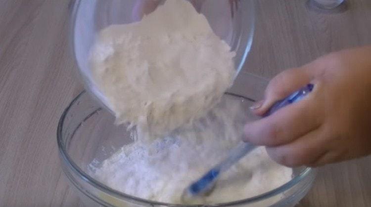 Add a little flour to the dough.