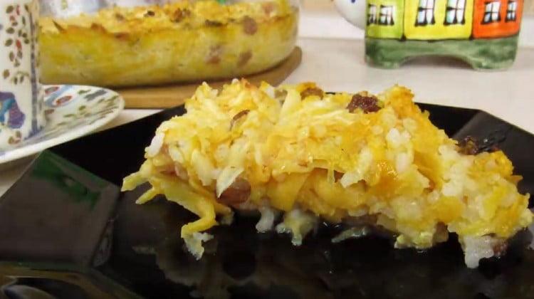 Such a pumpkin casserole will pleasantly diversify your menu.