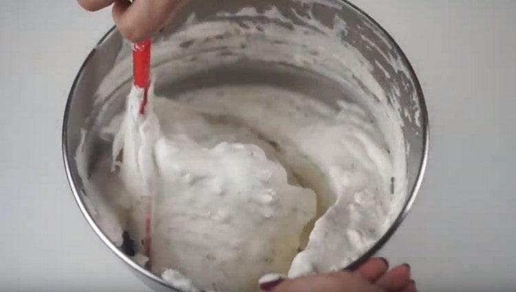 You should have a light airy dough.