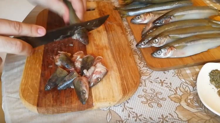 We clean and wash all the fish.