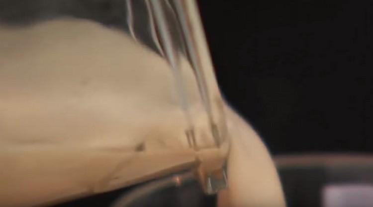 Pour the prepared drink from the blender.