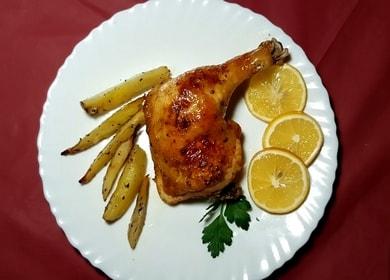 Fragrant chicken legs with crust in the oven