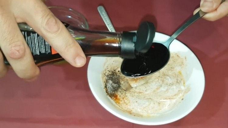 Add a spoonful of soy sauce.