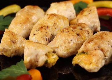 Cheese rolls with cheese - tender and juicy