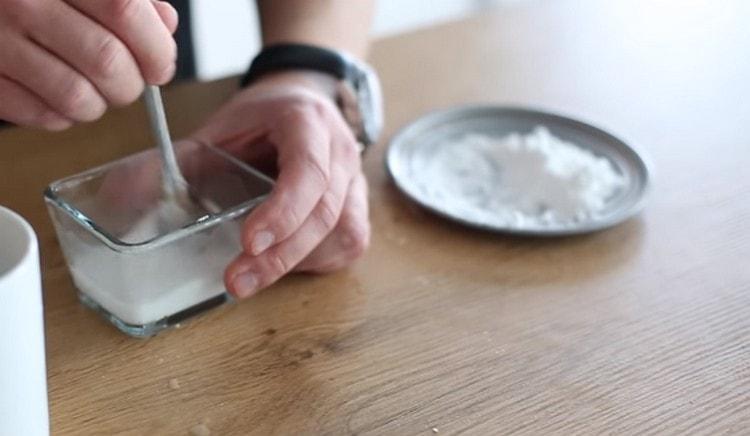 We breed a little starch in the water.