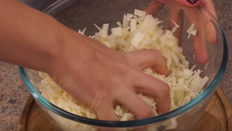 We think a little cabbage with salt.