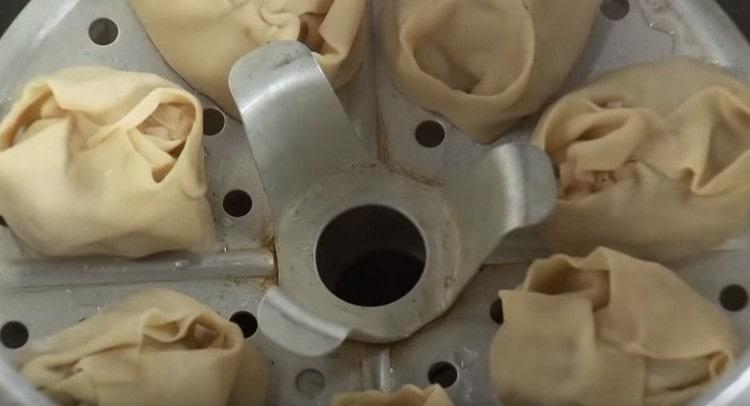 When the water in the cooker boils. install panels with blanks in it.