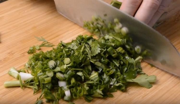 Grind any fresh herbs to taste.