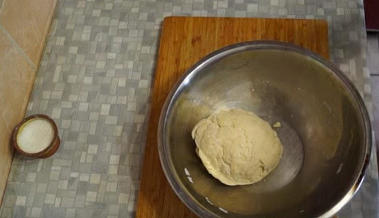 Ready dough should be very cool.