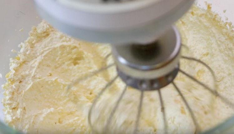 Using a mixer, beat the butter with sugar and egg into a lush light mass.
