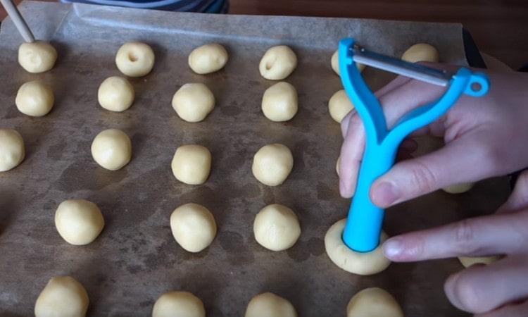 In each blank we make a recess.