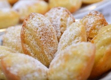 Delicate Madeleine cookies: a classic recipe with a photo.