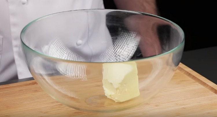 Put soft butter in a bowl.