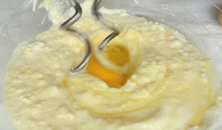 Enter the eggs one at a time.