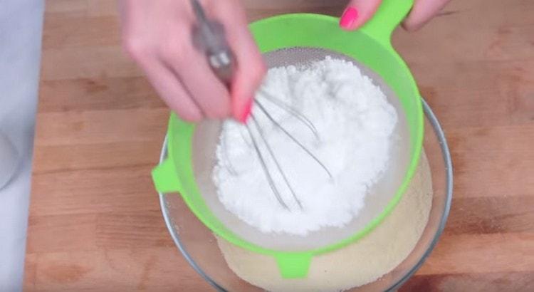 Sift also icing sugar.