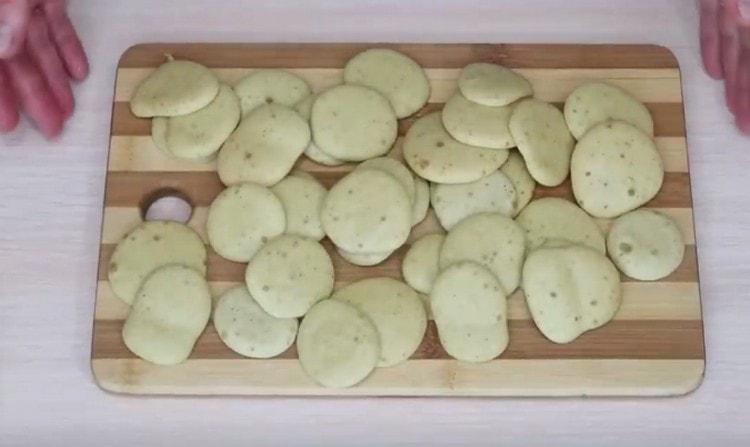 Light cookies bake very quickly.