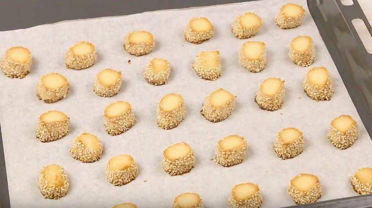 It is important to ensure that cookies with sesame seeds do not burn during baking.